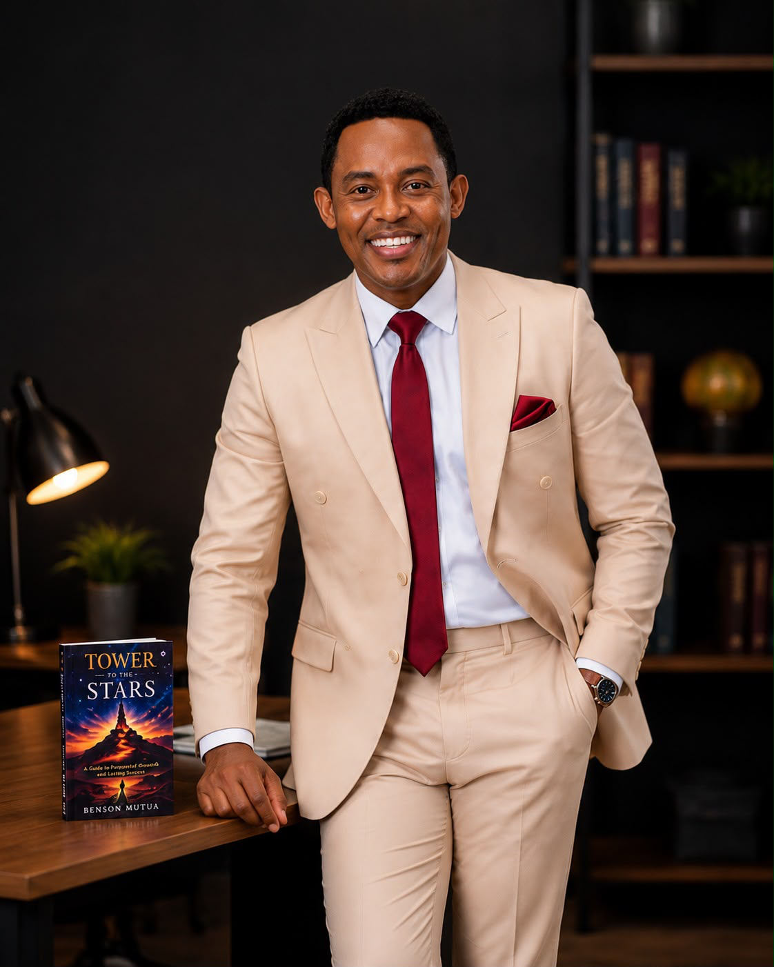 Benson Mutua at the Tower to the Stars book launch